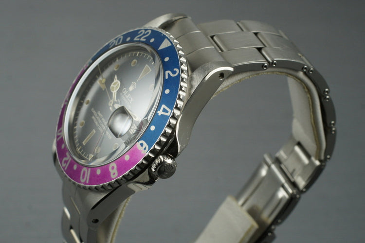 1961 Rolex GMT 1675 PCG Gilt Chapter Ring