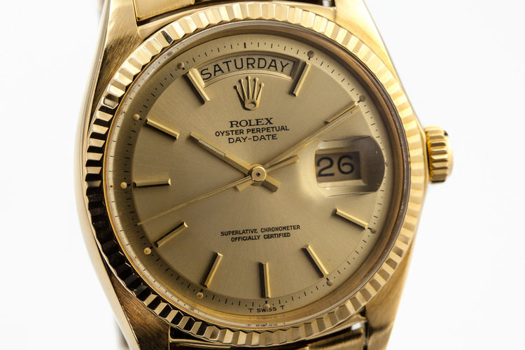 1971 Rolex YG Day-Date 1803 Champagne Dial