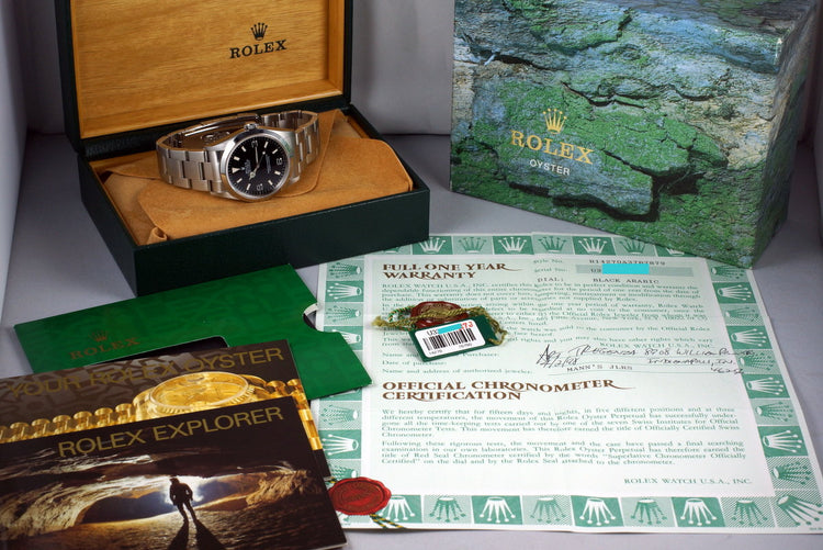 1997 Rolex Explorer 14270 with Box and Papers