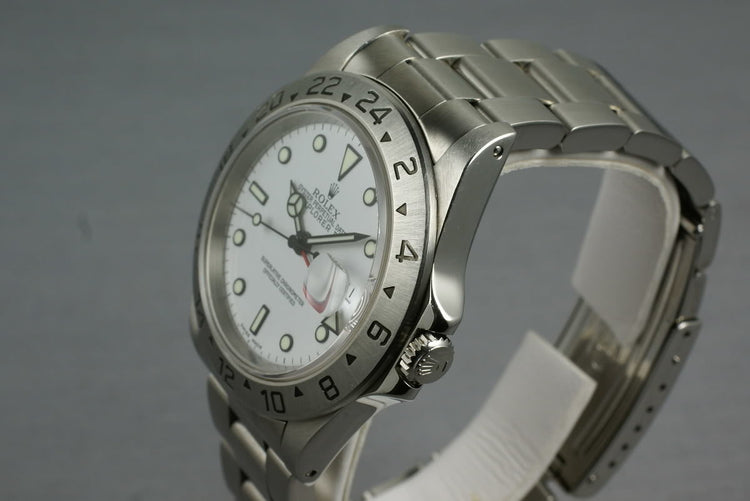 Rolex Explorer II 16570 White Dial