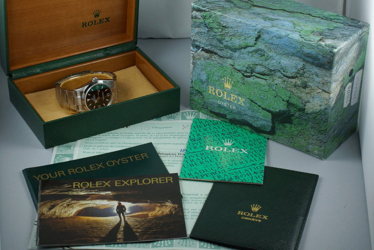 2002 Rolex Explorer 114270 with Box and Papers