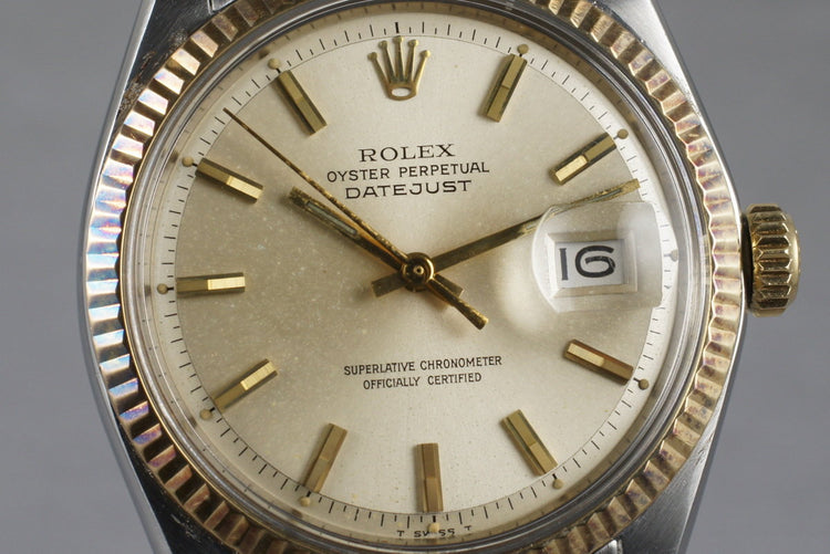 1970 Rolex Two Tone DateJust 1601 with Silver Dial