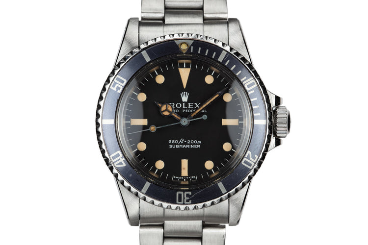 1977 Rolex Submariner 5513 Serif Dial