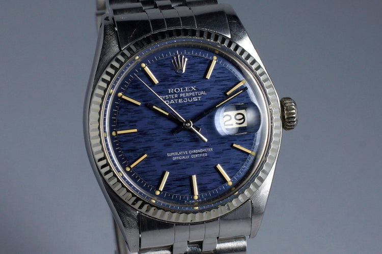 1971 Rolex DateJust 1601 Blue Mosaic Dial