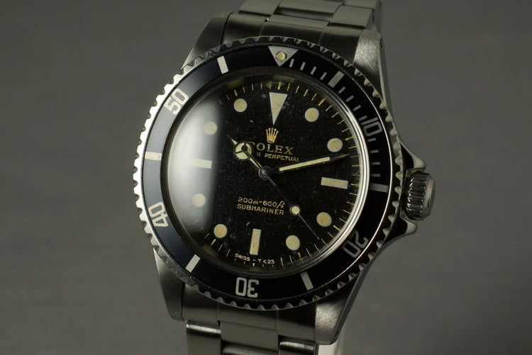 1964 Rolex Submariner 5513 with Gilt Meters First Dial