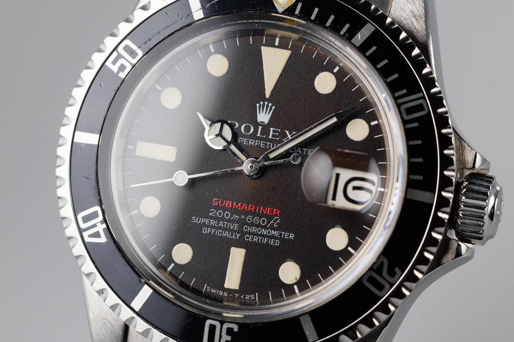 1969 Rolex Submariner 1680 with Tropical Mark II Meters First Dial