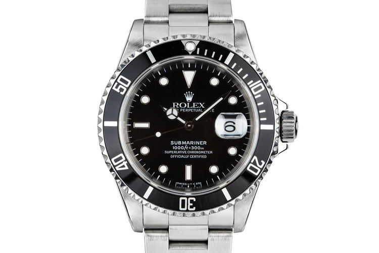 1995 Rolex Submariner 16610 with Box and Service Papers