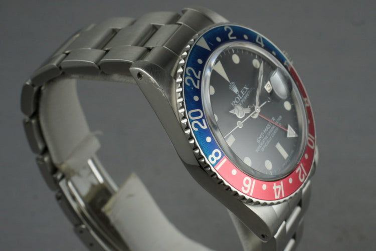 1963 Rolex GMT 1675 PCG with Box and Papers