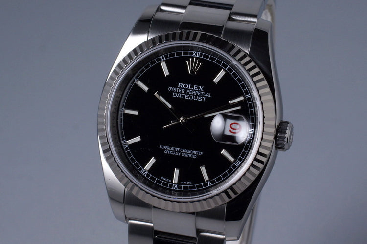 2006 Rolex DateJust 116234 Black Dial with Box
