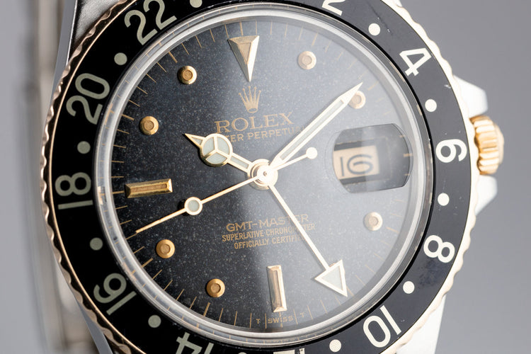 1981 Rolex Two Tone GMT-Master 16753 with Black Nipple Dial