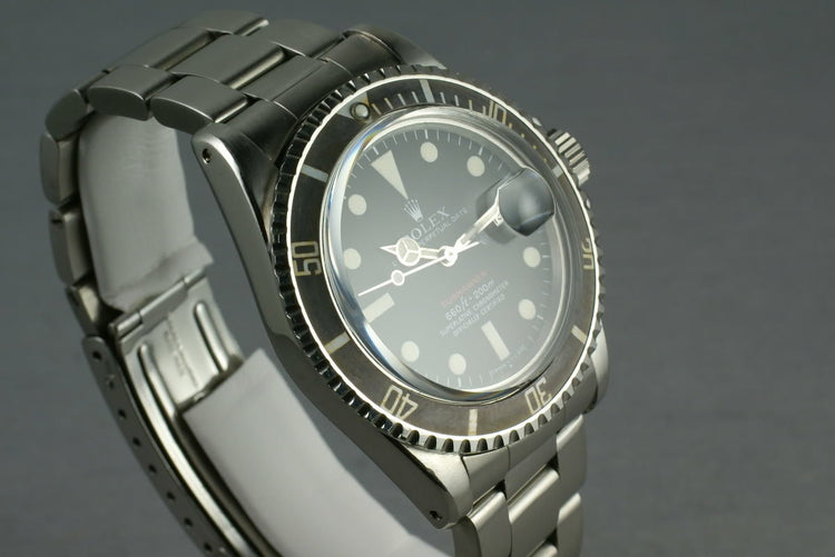 Rolex Red Submariner 1680 Mark V with Service Papers