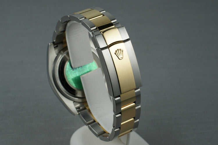 2005 Rolex Two Tone Datejust 116203 Factory Blue Diamond Dial with Box and Papers