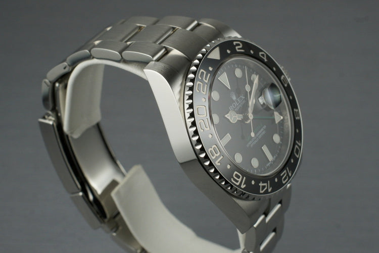 2013 Rolex GMT II 116710 with Box and Papers