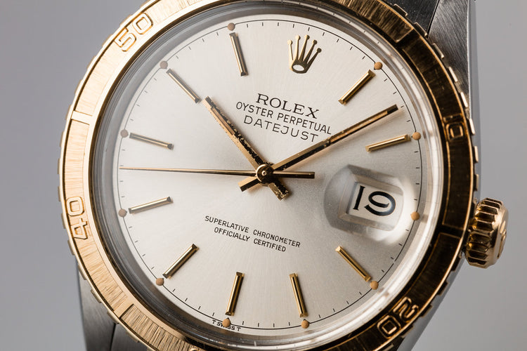 1979 Rolex Two-Tone DateJust Thunderbird 16253 Silver Dial