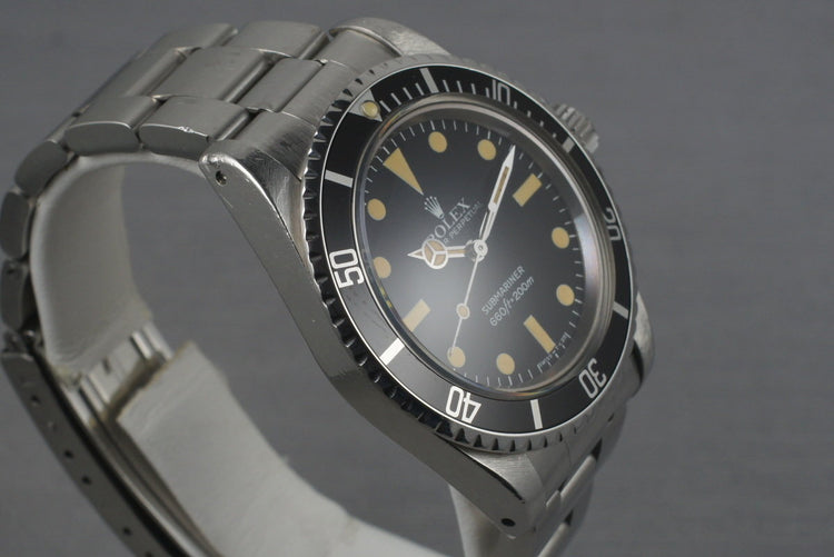 1982 Rolex Submariner5513 Mark IV with Box and Papers