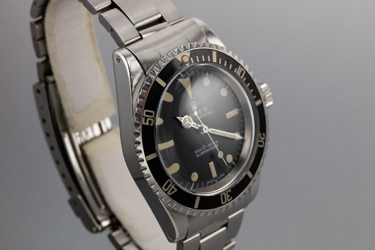 1970 Rolex Submariner 5513 Serif Dial with Service Papers