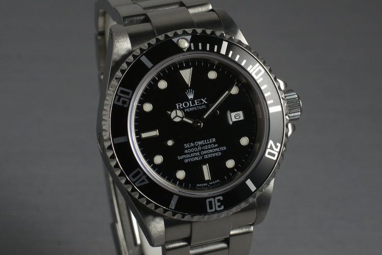 1991 Rolex Sea Dweller 16600 with Japanese RSC Papers