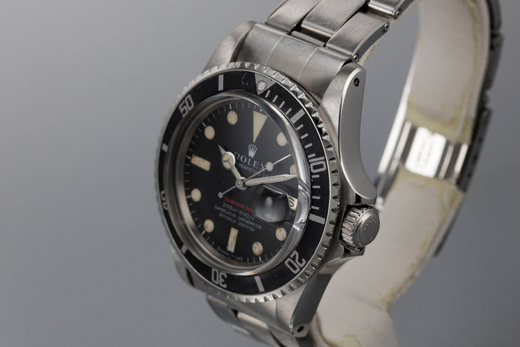 1969 Rolex Red Submariner 1680 with Meters First Dial