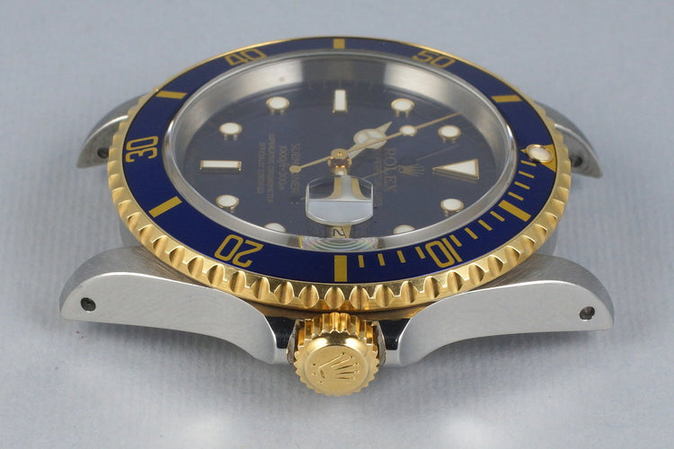 1995 Rolex Two Tone Blue Submariner 16613