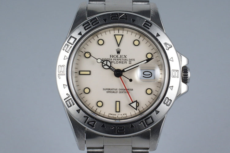 1985 Rolex Explorer II 16550 Cream Rail Dial