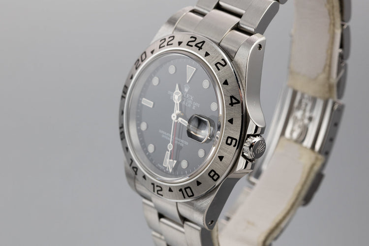 2000 Rolex Explorer II 16570 Black Dial