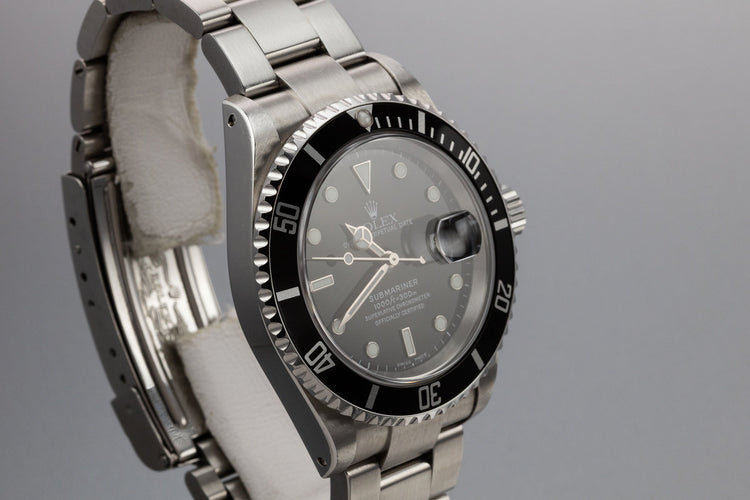 2002 Rolex Submariner 16610 with Box and Papers