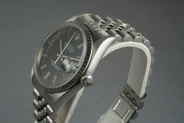 2003 Rolex DateJust 16220 Black Dial