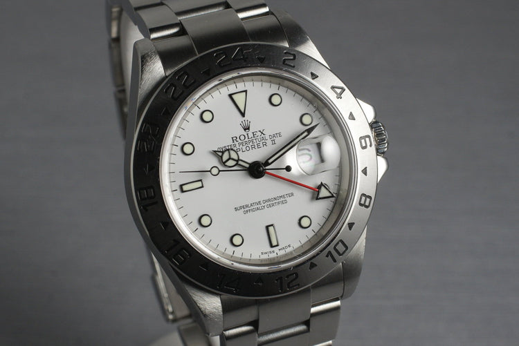 2002 Rolex Explorer II 16570 with Box and Papers