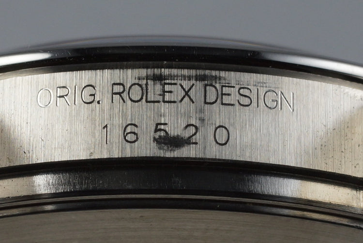 1997 Rolex SS Zenith Daytona 16520 Black Dial with RSC Papers