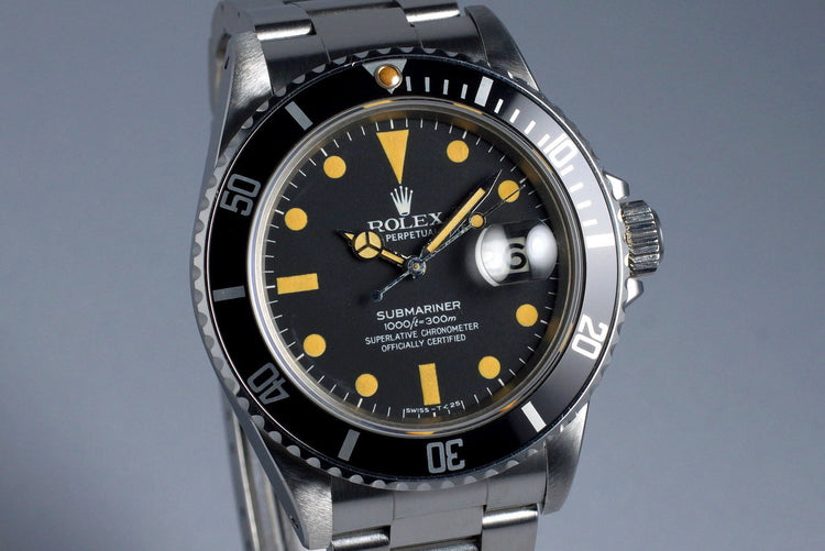 1981 Rolex Submariner 16800 Matte Dial UNPOLISHED