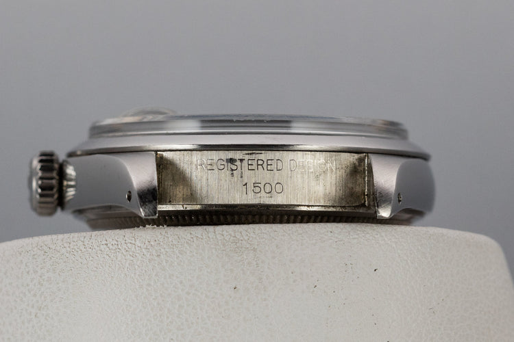 1972 Rolex Date 1500 with No Lume Silver Dial