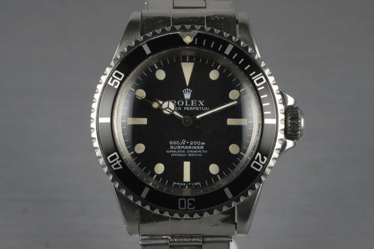 1970 Rolex Submariner 5512