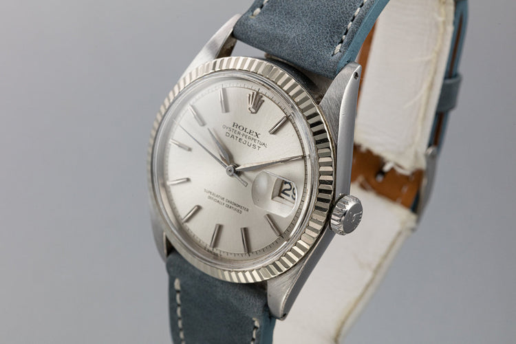 1964 Rolex DateJust 1601 No Lume Silver Dial