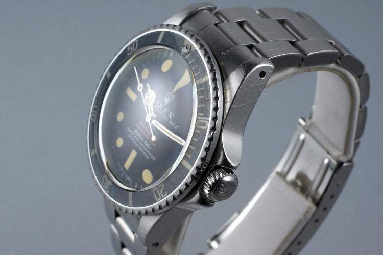 1975 Rolex Double Red Sea Dweller 1665 Mark IV Dial with Box and Papers