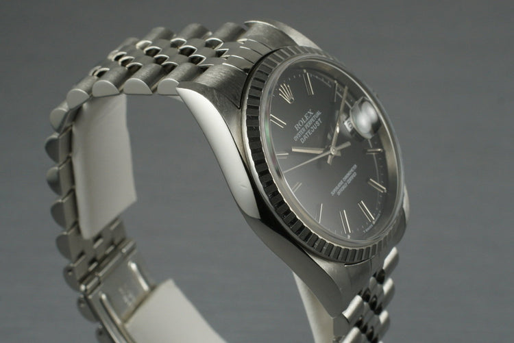 2003 Rolex DateJust 16220 Black Dial