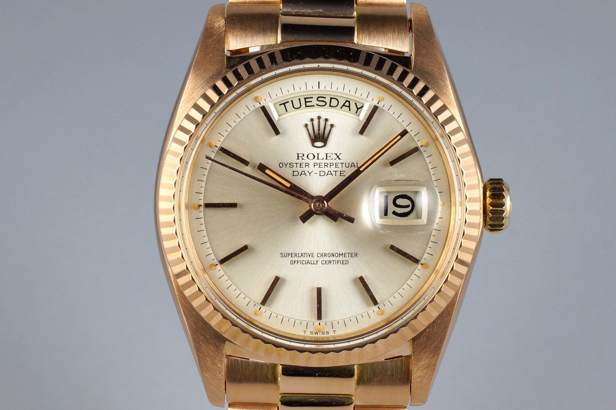 HQ Milton 1968 Rolex Rose Gold Day-Date 1803, Inventory #7568