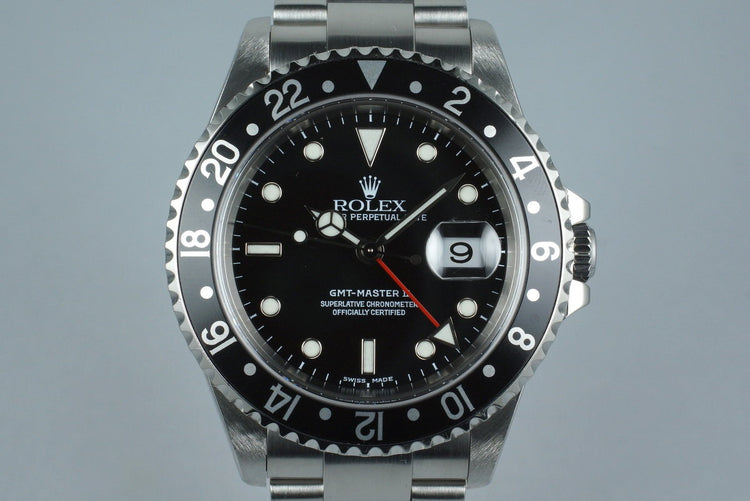 2002 Rolex GMT Master II 16710 with Box and Papers