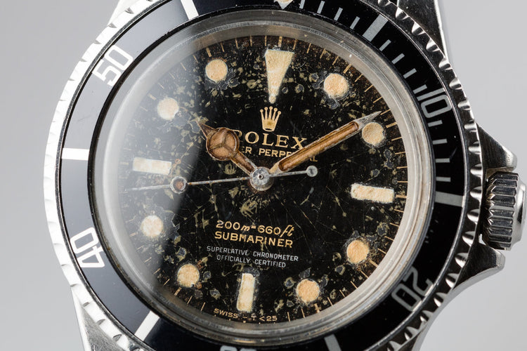 1965 Rolex Submariner 5512 with Meters First Gilt Spider Cracked Dial