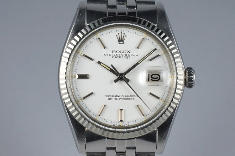 1972 Rolex Datejust 1601 White Sigma Dial
