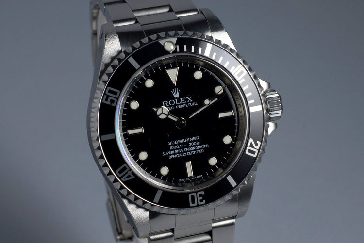 2009 Rolex Submariner 14060M with 4 Line Dial
