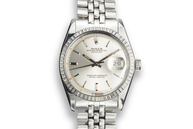 1974 Rolex DateJust 1603 Silver Sigma Dial with Box and Papers