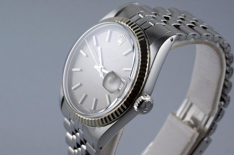 1972 Rolex DateJust 1601 Gray Dial with Box and Papers