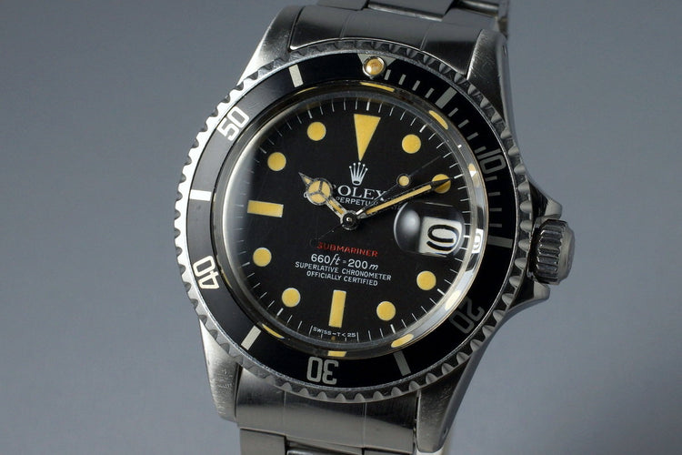 1972 Rolex Red Submariner 1680 Mark VI Dial
