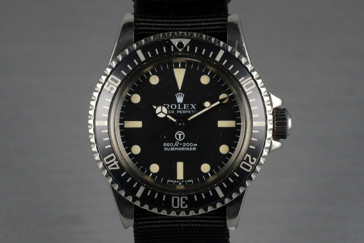 1974 Rolex Submariner 5513 Military Spec