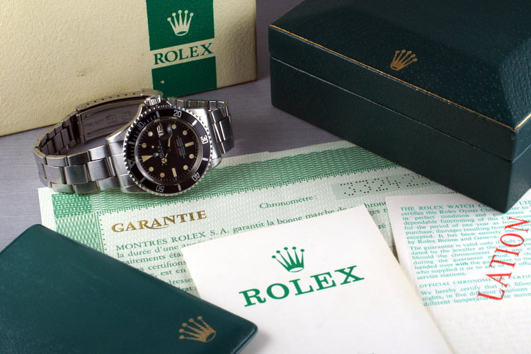 1972 Rolex Red Submariner 1680 with Box and Papers