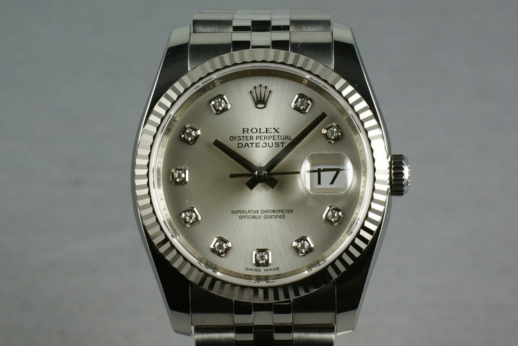 Rolex Modern Datejust Ref: 116234 Diamond Dial