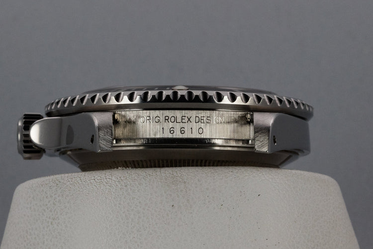 2002 Rolex Submariner 16610 with Box and Papers