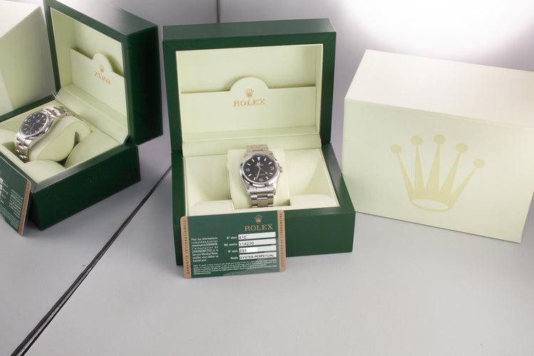 2006 Rolex Explorer 114270 with Box and Papers