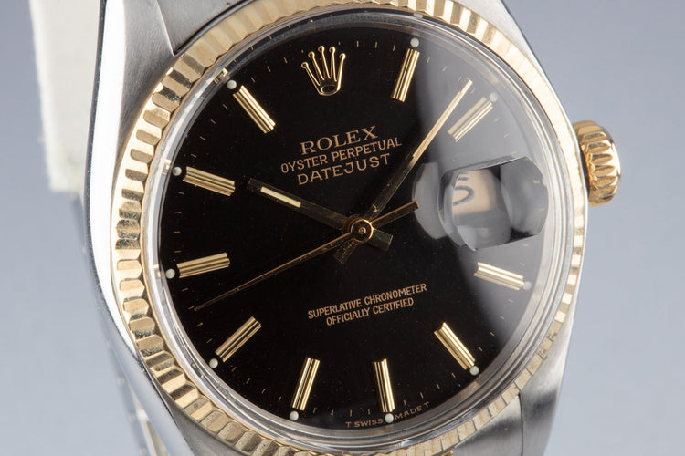 1978 Rolex Two-Tone DateJust 16013 Black Dial