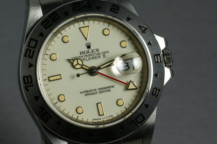 Rolex Explorer II 16550 Unpolished and Mint Cream Dial
